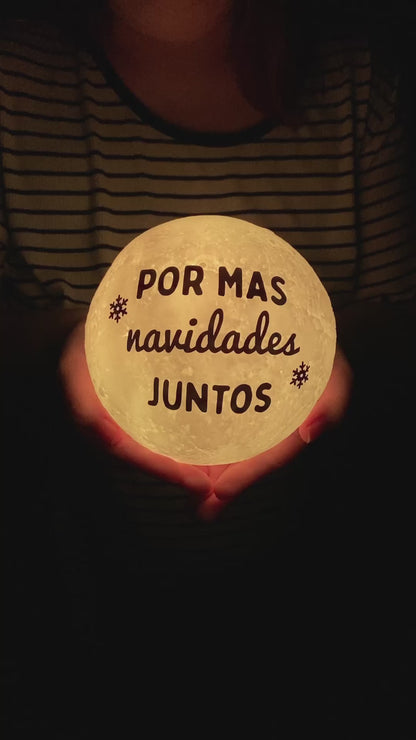 LÁMPARA LUNA PERSONALIZADA NAVIDEÑA